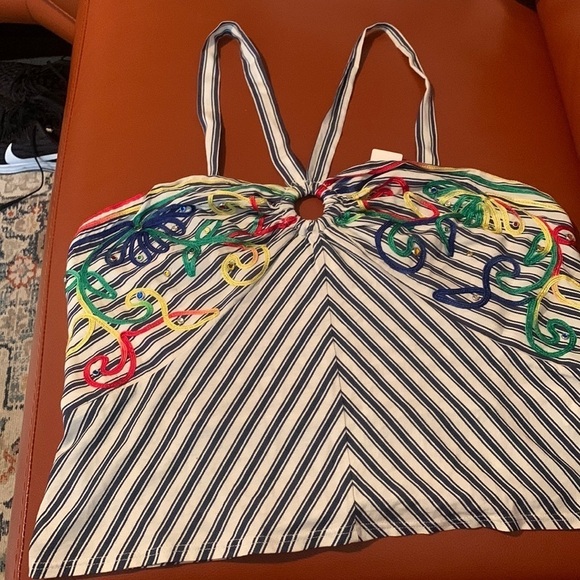 Anthropologie Multicolor Striped Tank Top - Picture 2 of 11